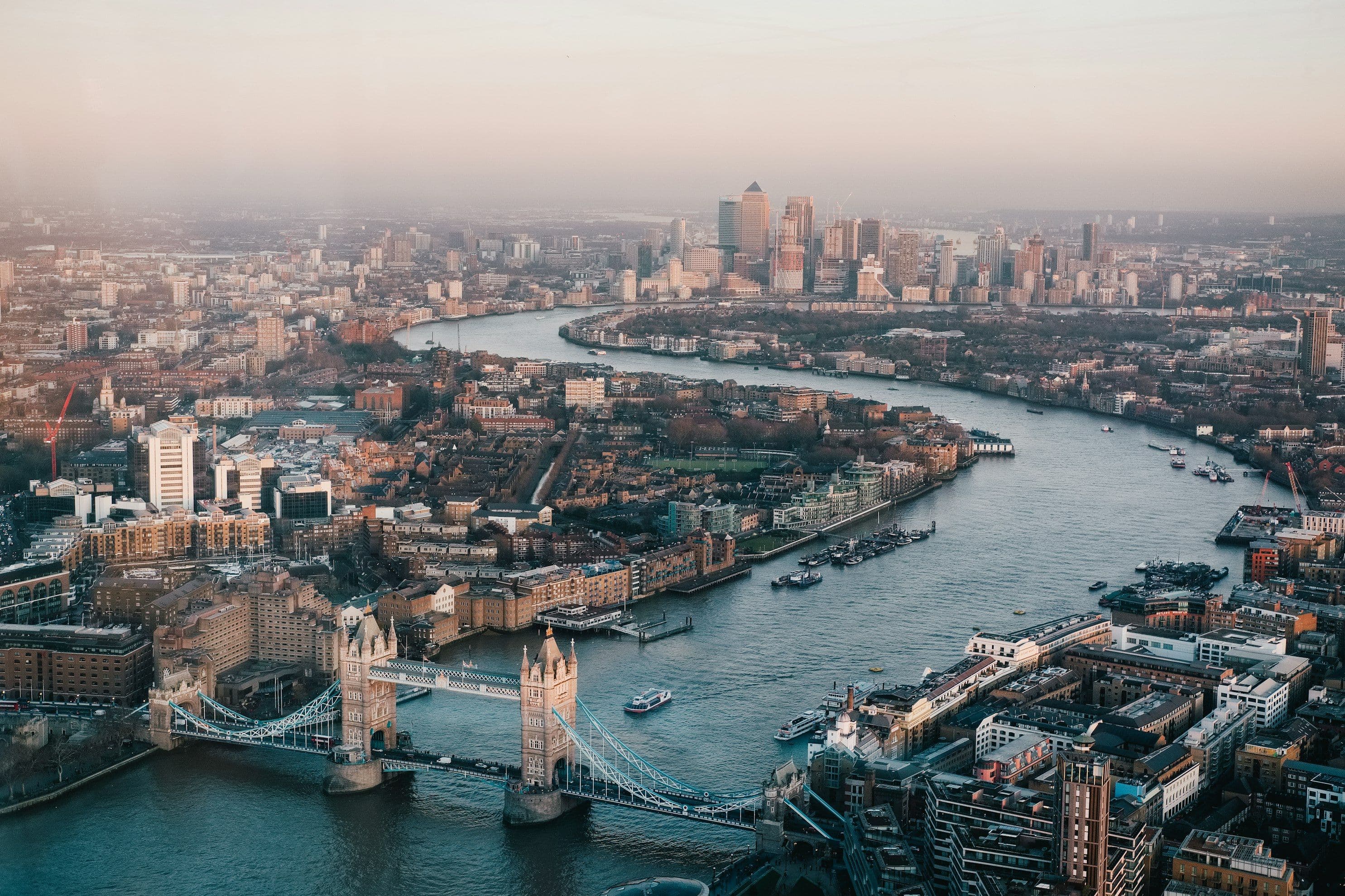 View of Tower Bridge in London